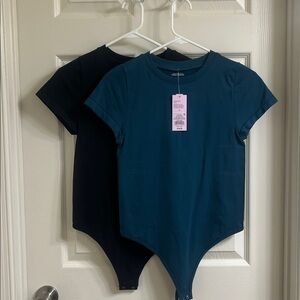 Wild Fable Black Crew Neck Top body suit haul